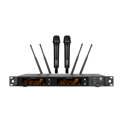 M-3000 一拖二真分集无线话筒